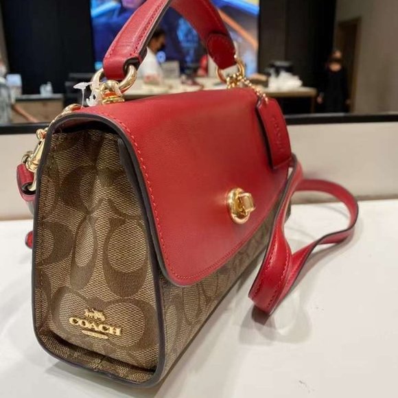 coach Tilly Satchel 23 In Signature Canvas C1439 - Picture 2 of 13